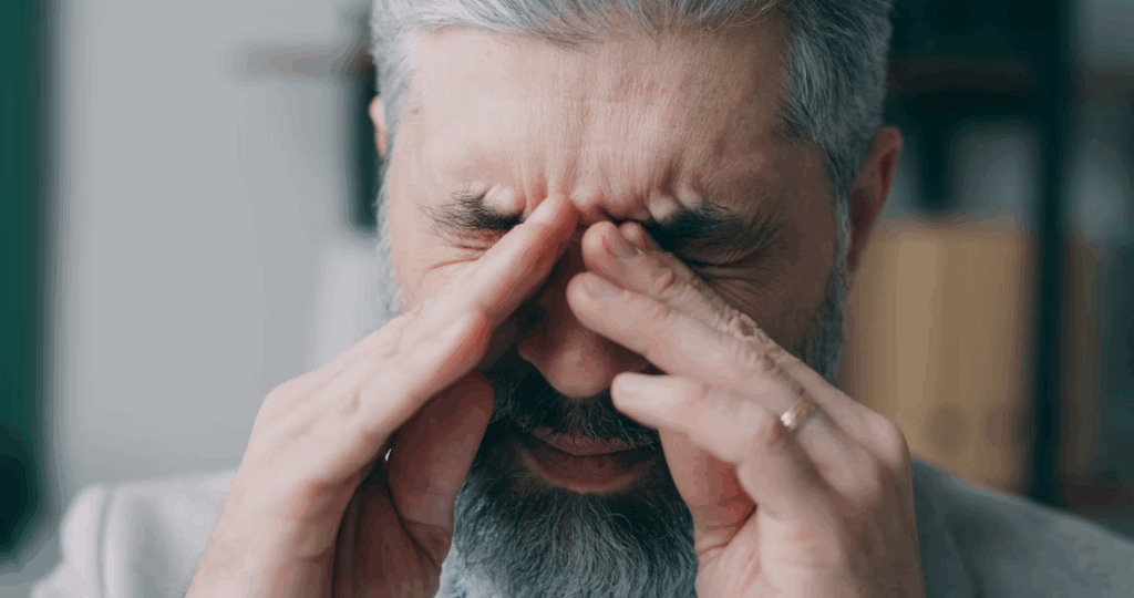 Headaches seniors suffer at home while resting