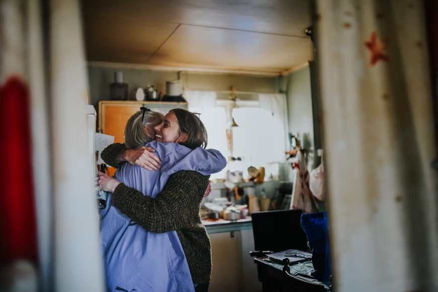 Elderly woman enjoying a safe home environment with non-medical in-home care services