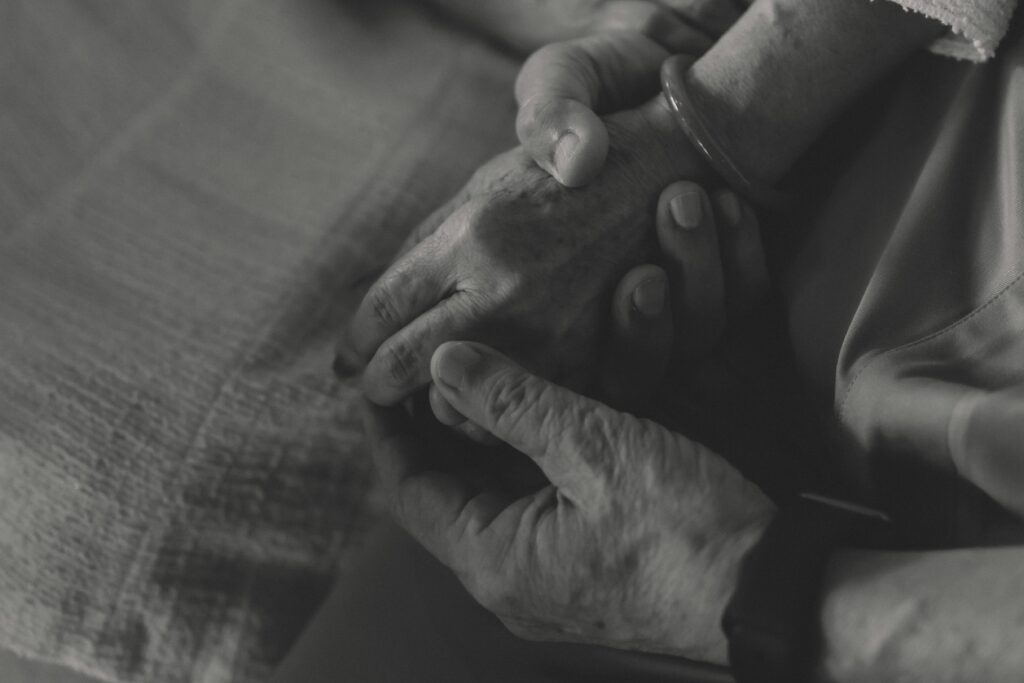 Professional in-home caregiver helping elderly resident aging in place in Indiana