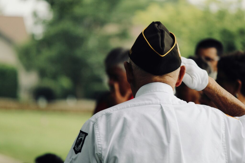 Senior veteran receiving medication management support from Indy In-Home Care