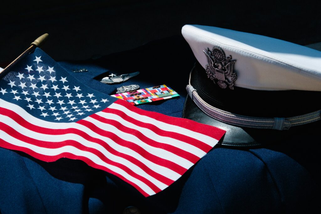 Older veteran with PTSD talking with a compassionate home care aide in Indiana