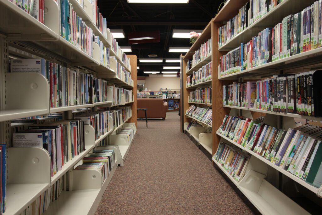 Indianapolis Public Library branch, a free cooling center for seniors during summer heat